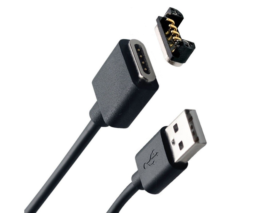 Pogo pin magnetic  cable connector