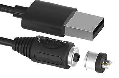 Oltin bilan qoplangan erkak-ayol Pogo pinli ulagich