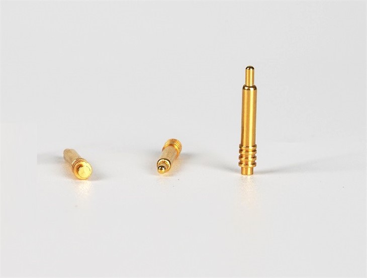 Qoplangan oltin tekis igna Pogo Pin