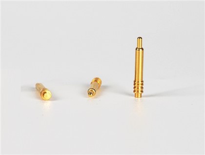 Qoplangan oltin tekis igna Pogo Pin