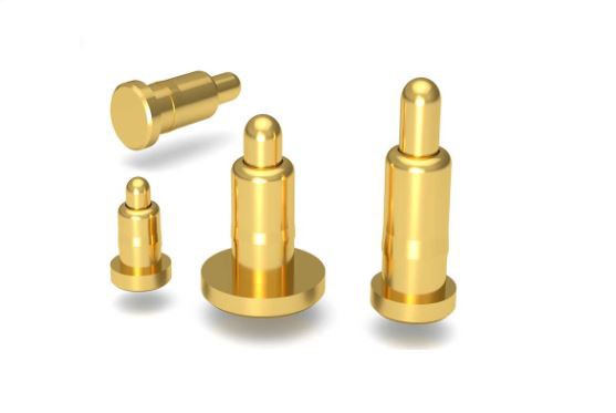 Prujinali qoplamali Oltin Pogo Pin