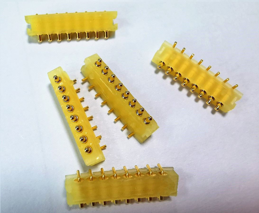 8 pinli Pogo pinli bitta chiziqli to'g'ri burchakli ulagich