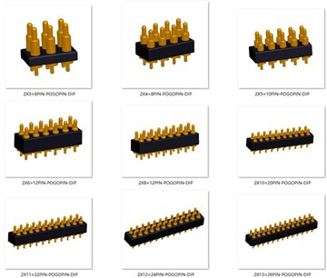 Ikki qatorli bahor yuklangan Pogo PIN ulagichi